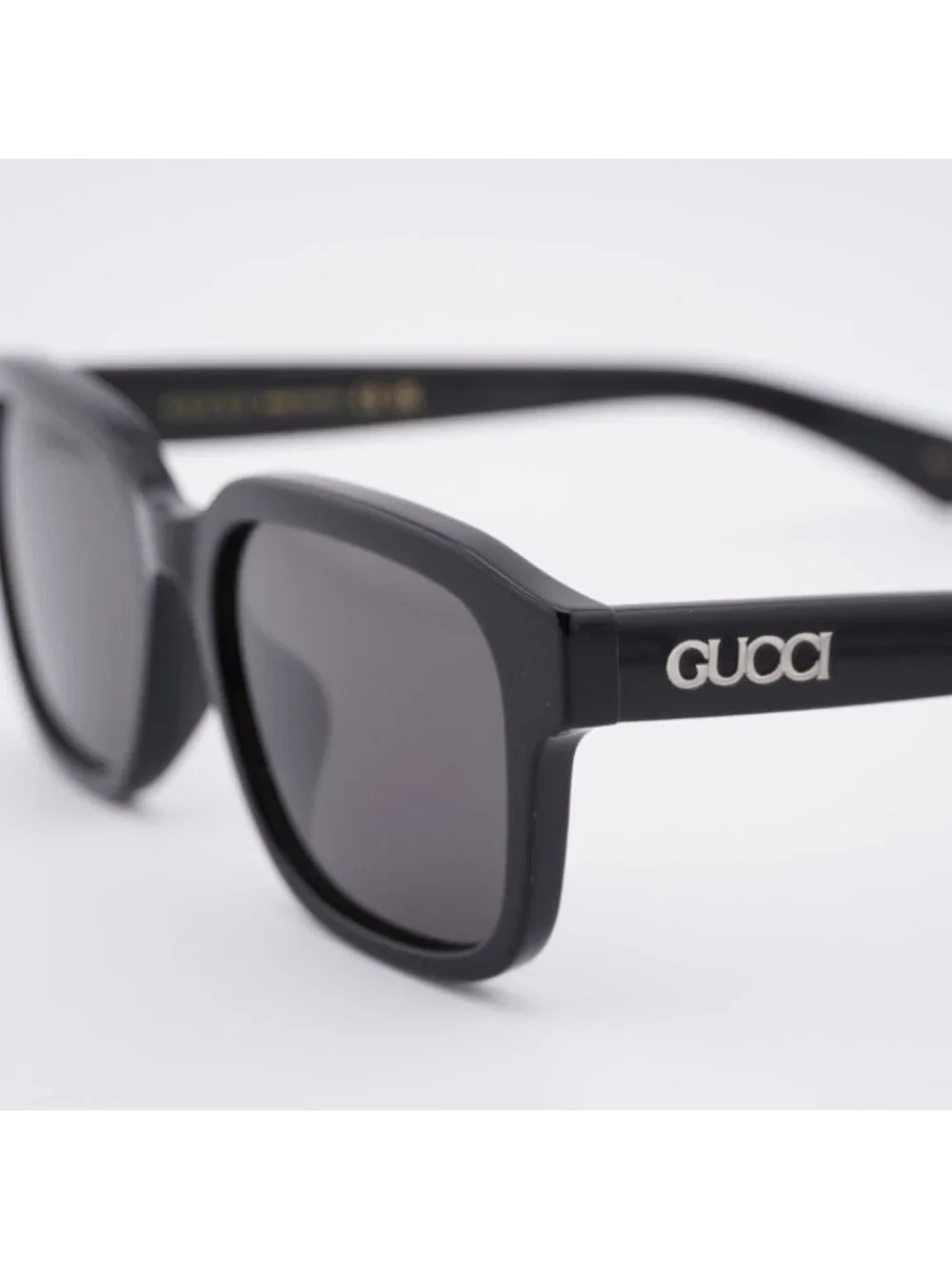 Gucci GG1798SA 001 Sunglasses Black Square Frame, Grey Lenses